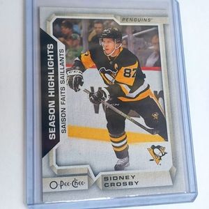 Sidney Crosby 2018-2019 OPC Season Highlights Pittsburgh Penguins Card #559